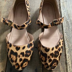 Women’s size 10 Madewell Leopard print Mary Janes
